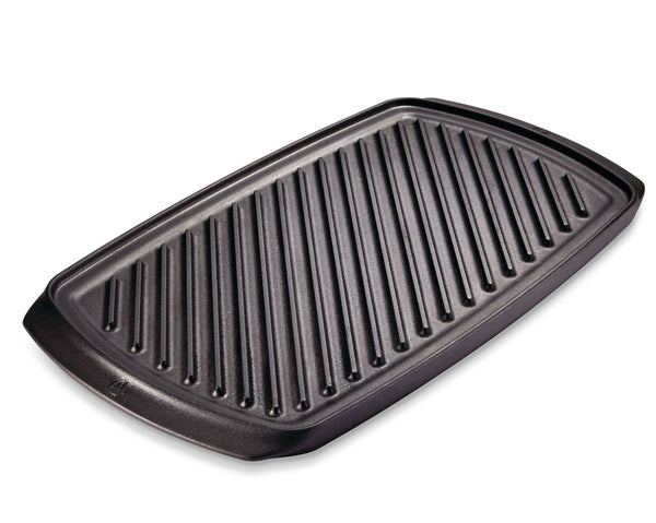 PADERNO Signature Cast Iron Reversible Grill & Griddle, BBQ & Oven Safe, Black, 20-in x 10-in J6