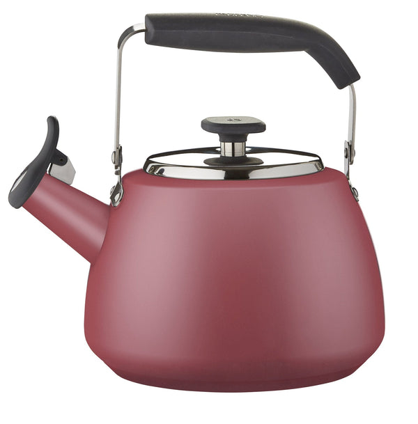 PADERNO Stainless Steel Stovetop Kettle, 1.9-L, Red R2