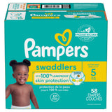 Pampers Swaddler Size 5 Leak-Free Baby Diapers, 55-pc