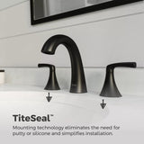 Pfister Rancho 8-in Widespread Bath Faucet, Matte Black