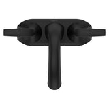 Pfister Rancho Double Handle 4-in Centreset Bathroom Sink Faucet Push & Seal Drain, WaterSense Certified, Matte Black
