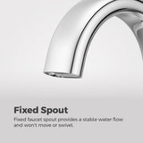 Pfister Raya 4-in Chrome Centerset Bathroom Sink Faucet
