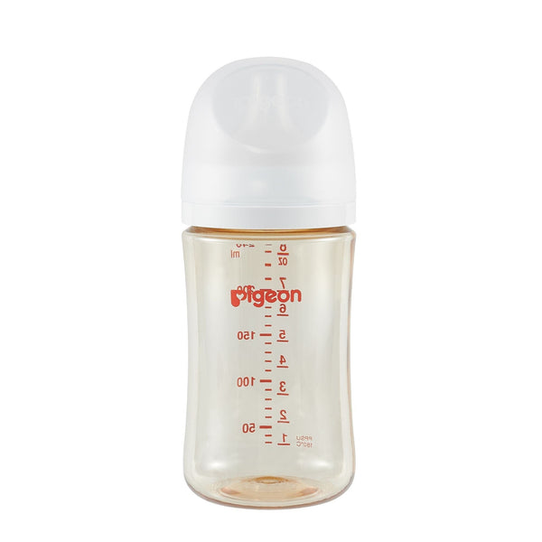 Pigeon PPSU Bottle with Silicone Nipple (M), 8-oz, 3 Months E0
