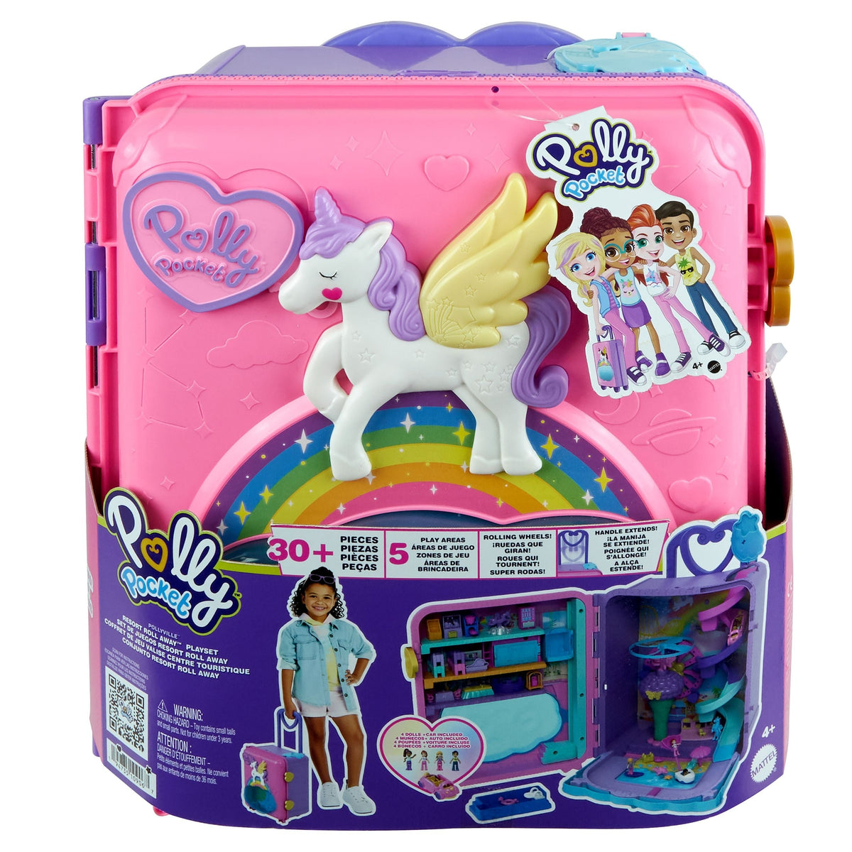 Polly Pocket Pollyville Resort Roll Away