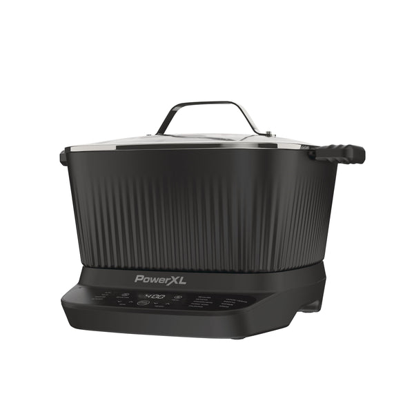 PowerXL StirMax Digital Programmable Slow/Multi-Cooker with 9 Cooking Pre-Sets, Black R5