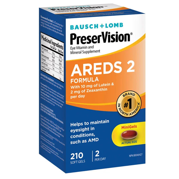 PreserVision Eye Vitamin and Mineral Supplement AREDS2, 210 Softgels G4