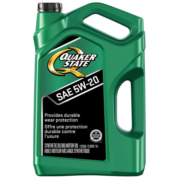 Quaker State Semi-Synthetic 5W20 Motor Oil, 5-L Jug U5