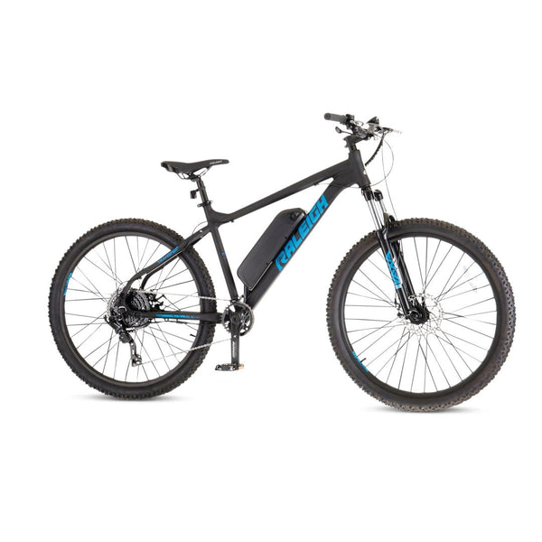 Raleigh Ascend Hardtail Mountain 36V Electric Bike, 350W Motor, 27.5-in Wheel, Black O7