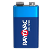 Rayovac HIGH ENERGY 9V/9 Volt Alkaline Batteries, Long Lasting, All Purpose, 4-pk
