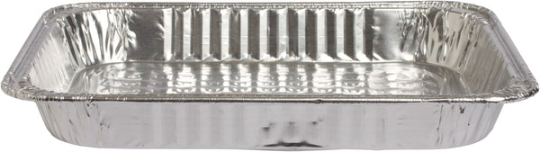Rectangle Foil Reusable Half Size Steam Baking Pan, Silver, 12-in, for Baking/Cooking/Steaming Q1