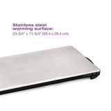 Salton Stainless Steel Cordless Hotray Warming Tray, 1000 W, 23-3/4-in