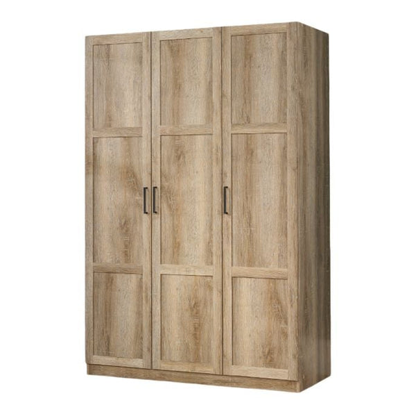 Sauder 3 Door Wardrobe, Shaker Oak G6