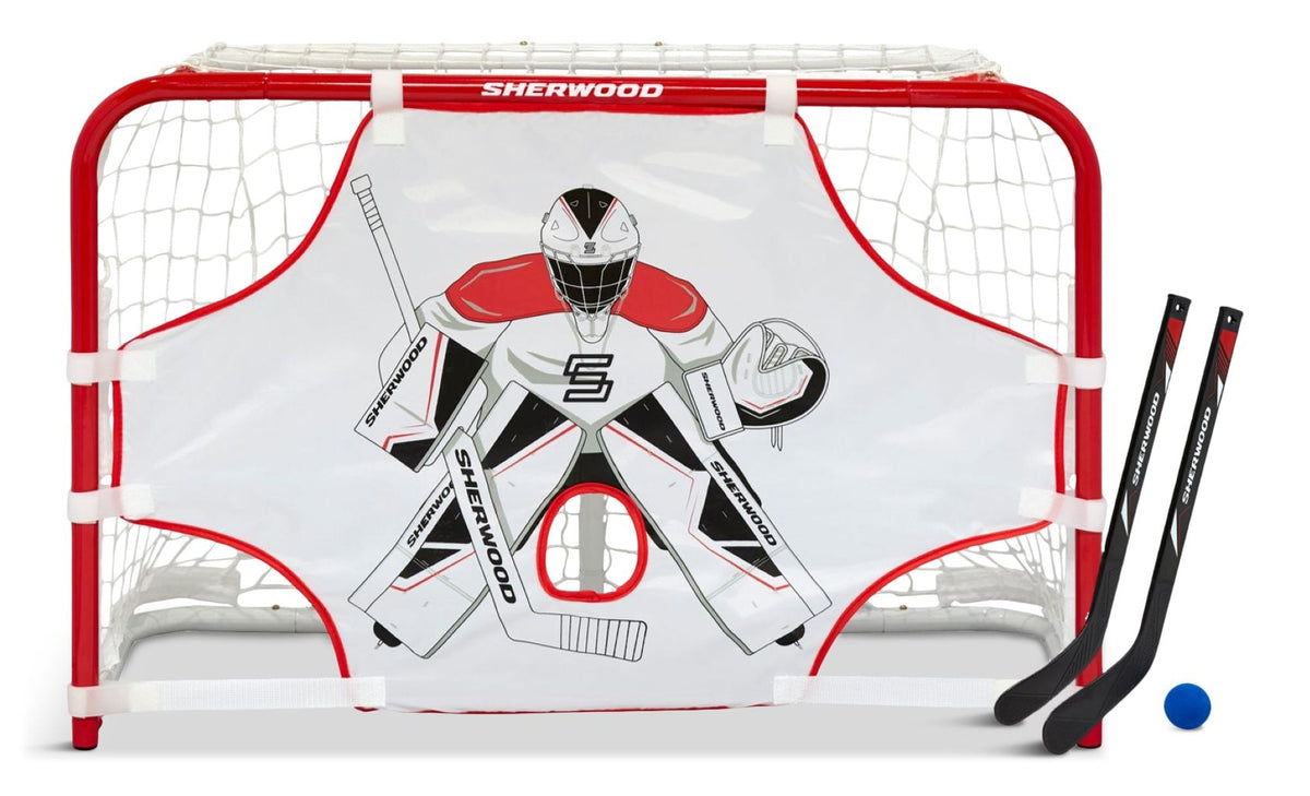 Sherwood/Hockey Canada Steel Mini Hockey Net Set, 5-pc