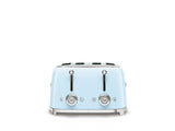 Smeg 50s Retro Style Wide Slot Pop-up Toaster, 4-Slice, Pastel Blue