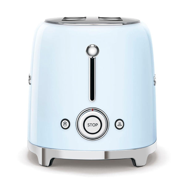 Smeg Retro Style Electric Toaster with Multi-Function Control, Light Blue, 2-Slices O0