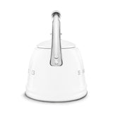 SMEG Traditional Stove Top Whistling Kettle, White, 2.3-L