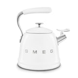 SMEG Traditional Stove Top Whistling Kettle, White, 2.3-L
