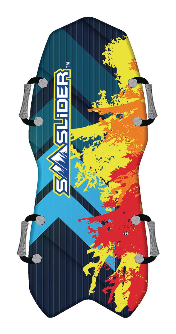 Snow Slider Splatter Kids' 2-Person Lightweight Foam Winter Snow Sled/Toboggan with Handles V2