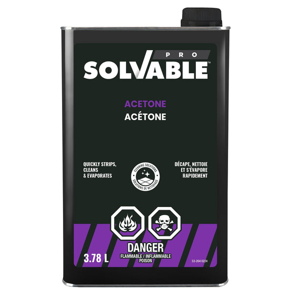 Solvable Professional Grade Acetone, 3.78-L S2