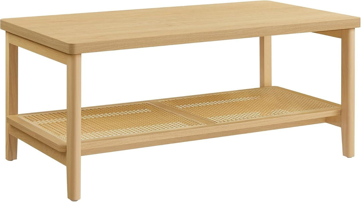 Songmics Home EKHO Collection Caramel Brown Synthetic Leather Bench