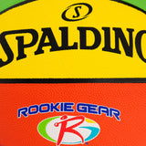 Spalding Rookie Gear Youth Kids' Indoor/Outdoor Multi-Colour Composite Basketball, Size 5 (27.5-in)