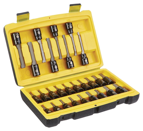Stanley Professional Grade Black Chrome Hex Bit Socket Set, 27-pc, SAE/Metric F6