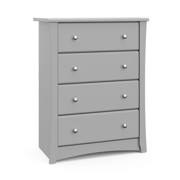 Storkcraft Crescent 4-Drawer Dresser/Chest, Pebble Gray X2