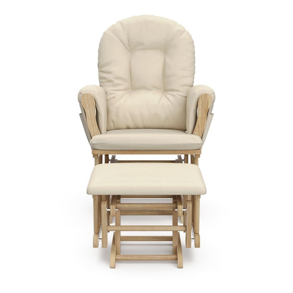 Storkcraft Hoop Glider and Ottoman, Natural/Beige A0