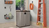 Suncast 2-Shelf Base Storage Cabinet, 75-lb Capacity