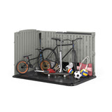 Suncast Glidetop 98-cu-ft Dove Grey Horizontal Shed