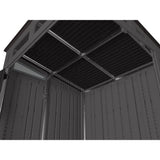 Suncast Modernist 6x5-ft Peppercorn/Black Storage Shed
