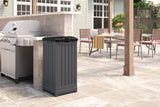 Suncast Trash Hideaway Outdoor Garbage/Trash Refuse Container, 135L