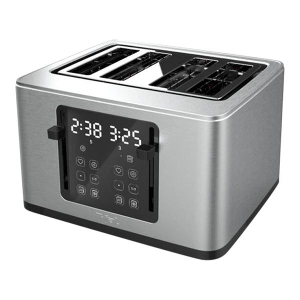 T-fal 4-Slice Stainless Steel Digital Toaster, Extra wide slots, 7 Browning levels N0