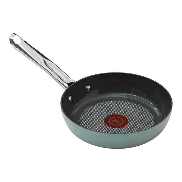 T-fal Ceramic Inspire, Non stick Frying Pan, Oven Safe, Thermo-Spot Heat Indicator, 8-in, Mint G4