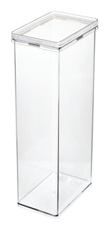 The Home Edit x iDESIGN Clear Plastic Pasta Storage Canister Container with Airtight Lid