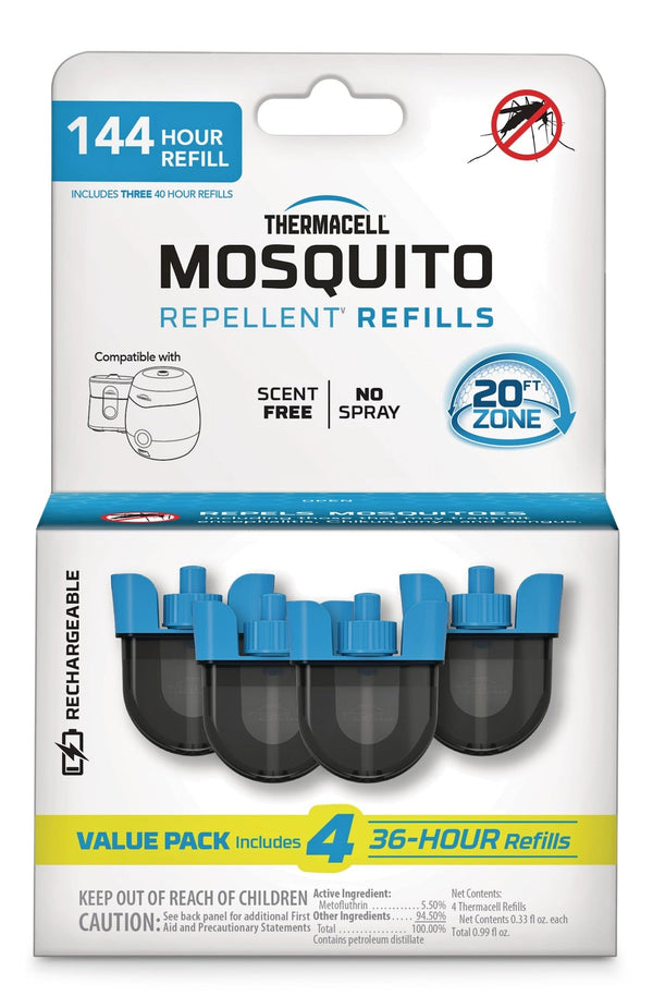 Thermacell E-ZoneGuard Rechargeable Mosquito Repellent Refill 144-Hour Pack G6