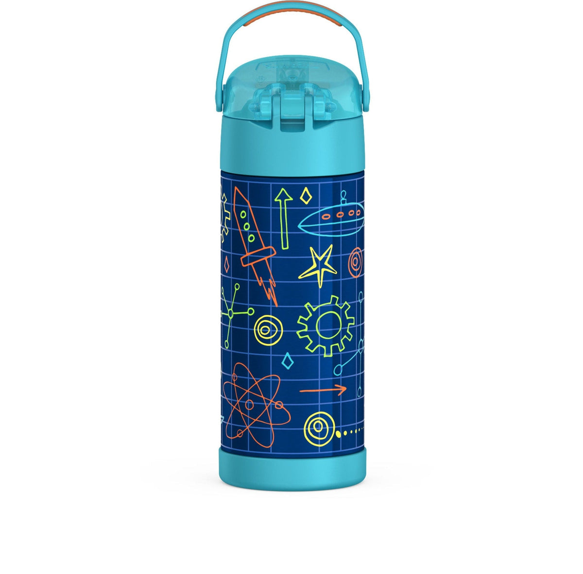 Thermos Robot Stainless Steel Insulated Water Bottle, 14-oz