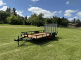True North 77-in x 12-ft Utility Trailer With Gate, Black