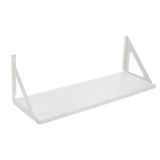 type A Align Floating Dual Bracket Shelf Kit, White, 8 x 24-in