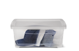 type A Clarity Transparent Storage Box with Lid, 15-L