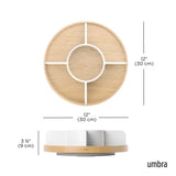 Umbra Bellwood 5-Section Lazy Susan with Removable Dividers