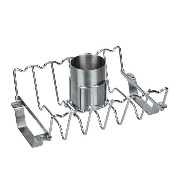 Vermont Castings Stainless Steel Chicken Roaster & Rib Rack for Grilling/Roasting, 11-in O7