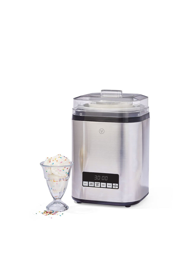 Vida by PADERNO Digital Ice Cream Maker, 4-in-1 Ice Cream & Frozen Treat Maker, Stainless Steel, 1.9-L Q4