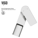 VIGO Amada Single Handle Vessel Single Hole Bathroom Sink Faucet, WaterSense Certified, Chrome