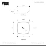 VIGO Hyacinth Matte Stone Round Vessel Bathroom Sink/Basin, Handpolished Construction, White