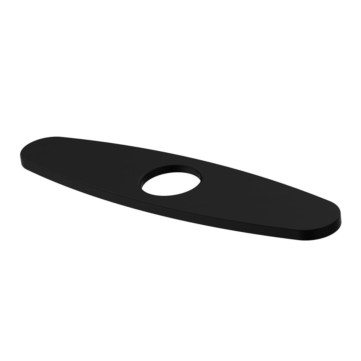 VIGO Kitchen Sink Faucet Hole Cover Deck Plate For 1 or 3 Hole, Matte Black, 10-in