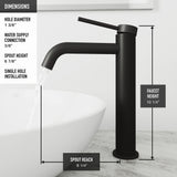 VIGO Magnolia MatteStone White Bathroom Sink/Basin Set with Lexington Faucet and Rectangular Composite Vessel