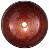 VIGO Mahogany Moon Glass Vessel Bathroom Sink