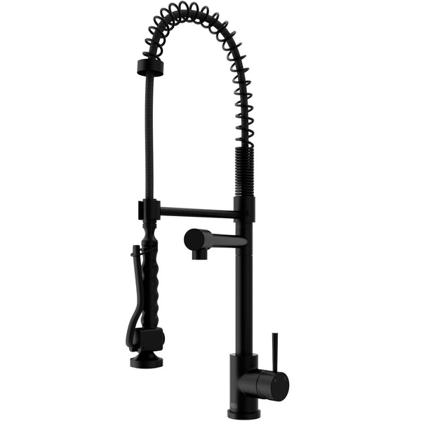 VIGO Zurich Kitchen Faucet, Matte Black F1
