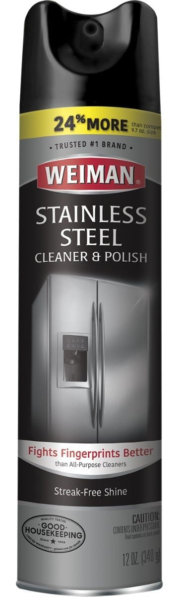 Weiman Stainless Steel Cleaner and Polish Spray, 340-g U2